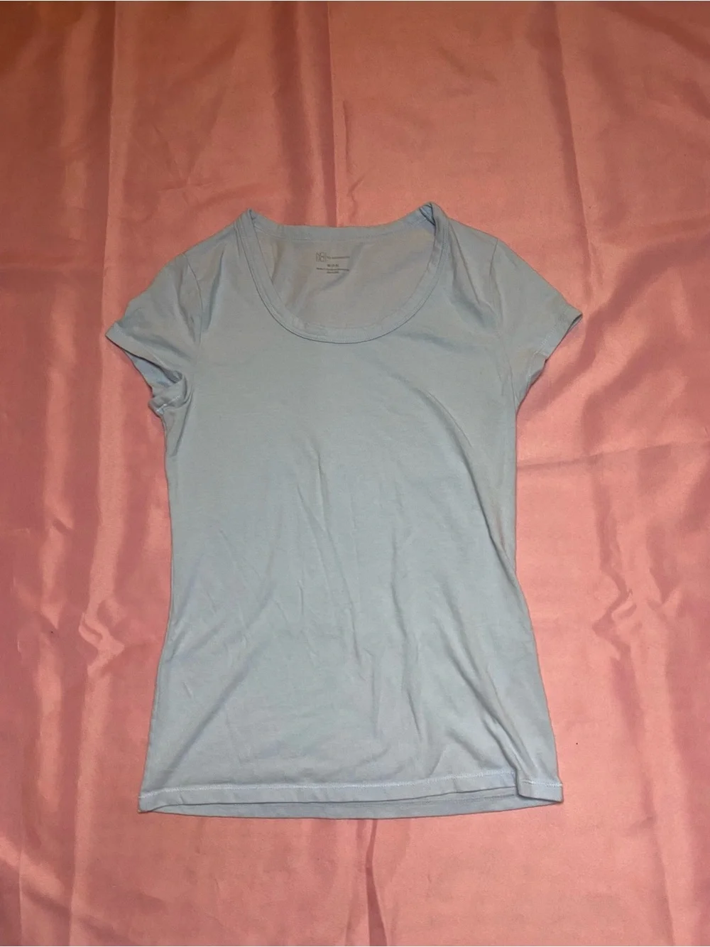 Y2K Minimalist Clean Girl Blue Tee